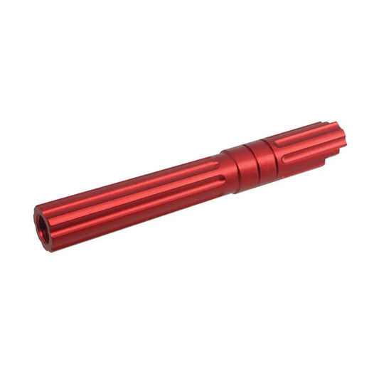 5KU 5.1インチ アルミ スレッドアウターバレル マルイ ハイキャパ 5.1 エアソフトガン用 (GB-547) - レッド-AIRSOFT GOGO エアガン・サバゲー用品通販