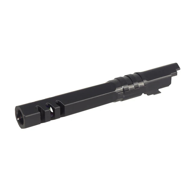 5KU 5.1インチ ステンレス 六角形アウターバレル マルイ ハイキャパ エアソフトガン用 (GB-593) - ブラック-AIRSOFT GOGO エアガン・サバゲー用品通販