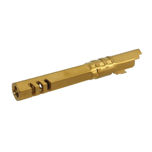 5KU 5.1インチ ステンレス 六角形アウターバレル マルイ ハイキャパ エアソフトガン用 (GB-593) - ゴールド-AIRSOFT GOGO エアガン・サバゲー用品通販