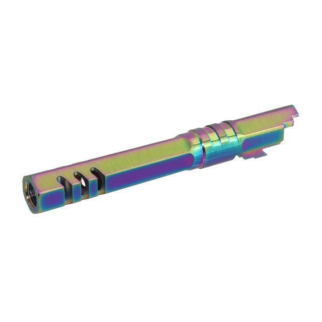 5KU 5.1インチ ステンレス 六角形アウターバレル マルイ ハイキャパ エアソフトガン用 (GB-593) - レインボー-AIRSOFT GOGO エアガン・サバゲー用品通販