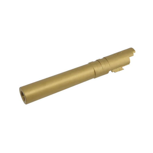 5KU 5インチ ステンレス スレッドバレル マルイ ハイキャパ 5.1 エアソフトガン用 (5KU-GB-478-G) - ゴールド-AIRSOFT GOGO エアガン・サバゲー用品通販