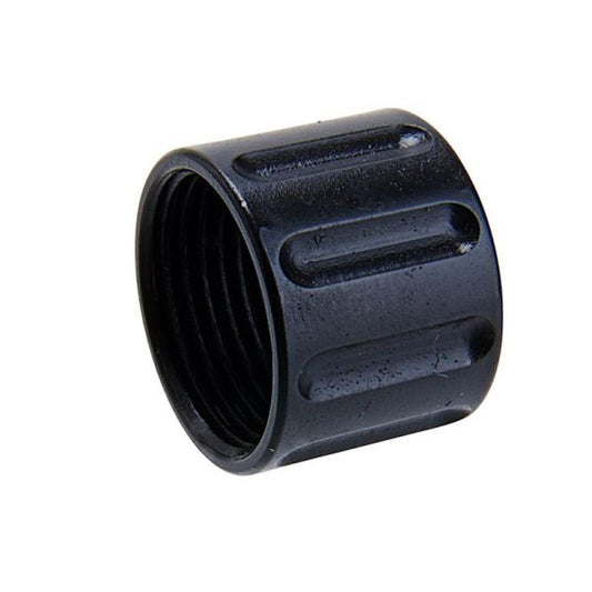 5KU 垂直ローレットねじ付きプロテクター - 14MM CCW - ブラック-AIRSOFT GOGO エアガン・サバゲー用品通販