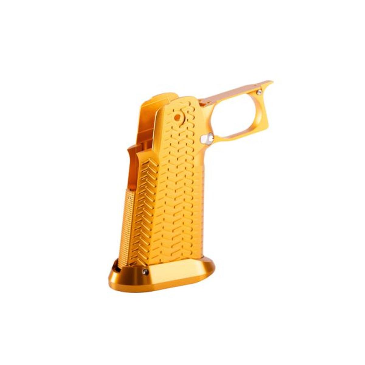 5KU 東京マルイ ハイキャパ GBB CNC アルミグリップ (タイプ 6) - ゴールド-AIRSOFT GOGO エアガン・サバゲー用品通販
