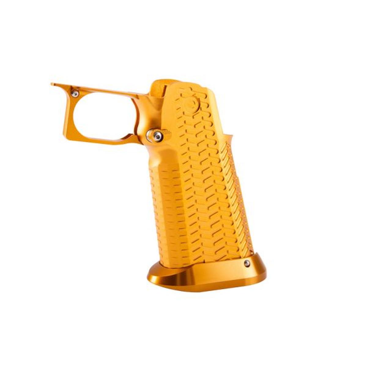 5KU 東京マルイ ハイキャパ GBB CNC アルミグリップ (タイプ 6) - ゴールド-AIRSOFT GOGO エアガン・サバゲー用品通販