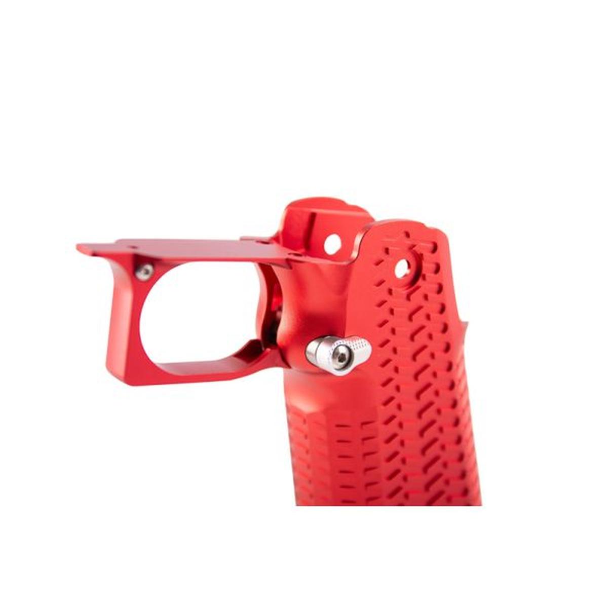 5KU 東京マルイ ハイキャパ GBB CNC アルミグリップ (タイプ 6) - レッド-AIRSOFT GOGO エアガン・サバゲー用品通販
