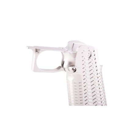 5KU 東京マルイ ハイキャパ GBB CNC アルミグリップ (タイプ 6) - シルバー-AIRSOFT GOGO エアガン・サバゲー用品通販
