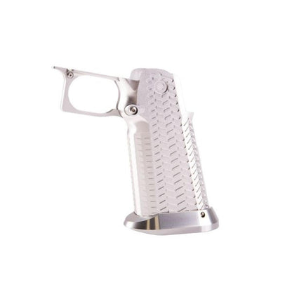 5KU 東京マルイ ハイキャパ GBB CNC アルミグリップ (タイプ 6) - シルバー-AIRSOFT GOGO エアガン・サバゲー用品通販