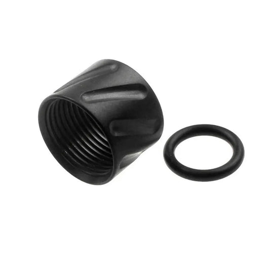 5KU 対角ローレットねじプロテクター 14mm用 (5KU-GB-456)-ブラック-AIRSOFT GOGO エアガン・サバゲー用品通販