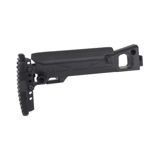5KU 折りたたみ式伸縮式バットストック チークライザー付き GHK AK74 GBB用 (5KU-396)- ブラック-AIRSOFT GOGO エアガン・サバゲー用品通販