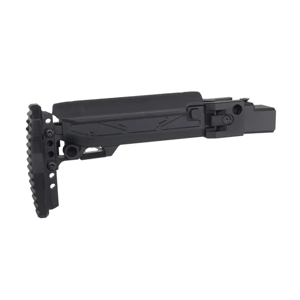 5KU 折りたたみ式伸縮式バットストック チークライザー付き GHK AKM V2用(5KU-397) - ブラック-AIRSOFT GOGO エアガン・サバゲー用品通販