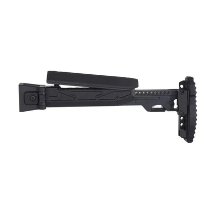 5KU 折りたたみ式伸縮式バットストック チークライザー付き マルイ AKM GBB用 (GBTMAK007BK) - ブラック-AIRSOFT GOGO エアガン・サバゲー用品通販