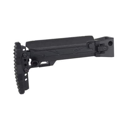5KU 折りたたみ式伸縮式バットストック チークライザー付き マルイ AKM GBB用 (GBTMAK007BK) - ブラック-AIRSOFT GOGO エアガン・サバゲー用品通販