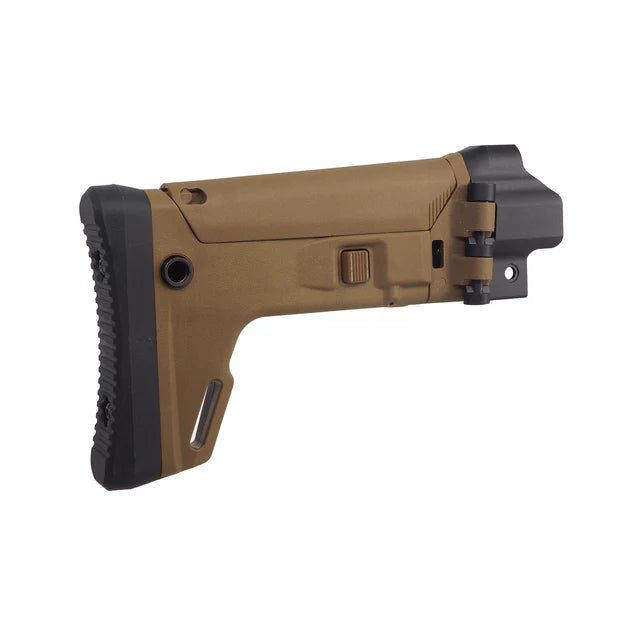5KU ACR スタイル 伸縮式ストック CYMA MP5 エアソフトガン用 (5KU-418) - ブラック-AIRSOFT GOGO エアガン・サバゲー用品通販