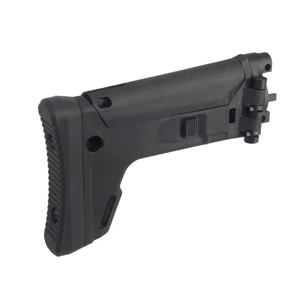 5KU ACR スタイル 伸縮式ストック CYMA MP5K エアソフトガン用 (5KU-391) - ブラック-AIRSOFT GOGO エアガン・サバゲー用品通販