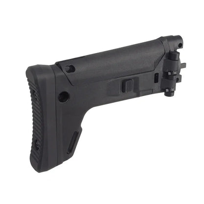 5KU ACR スタイル 伸縮式ストック CYMA MP5K エアソフトガン用 (5KU-391) - ブラック-AIRSOFT GOGO エアガン・サバゲー用品通販