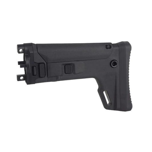 5KU ACR スタイル 伸縮式ストック CYMA MP5K エアソフトガン用 (5KU-391) - ブラック-AIRSOFT GOGO エアガン・サバゲー用品通販