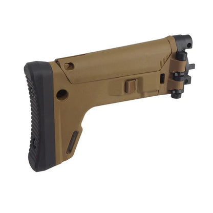 5KU ACR スタイル 伸縮式ストック CYMA MP5K エアソフトガン用 (5KU-391) - ちゃいろ-AIRSOFT GOGO エアガン・サバゲー用品通販