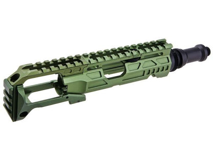 5KU ACTION ARMY AAP01 カービンキット (タイプC) - グリーン-AIRSOFT GOGO エアガン・サバゲー用品通販