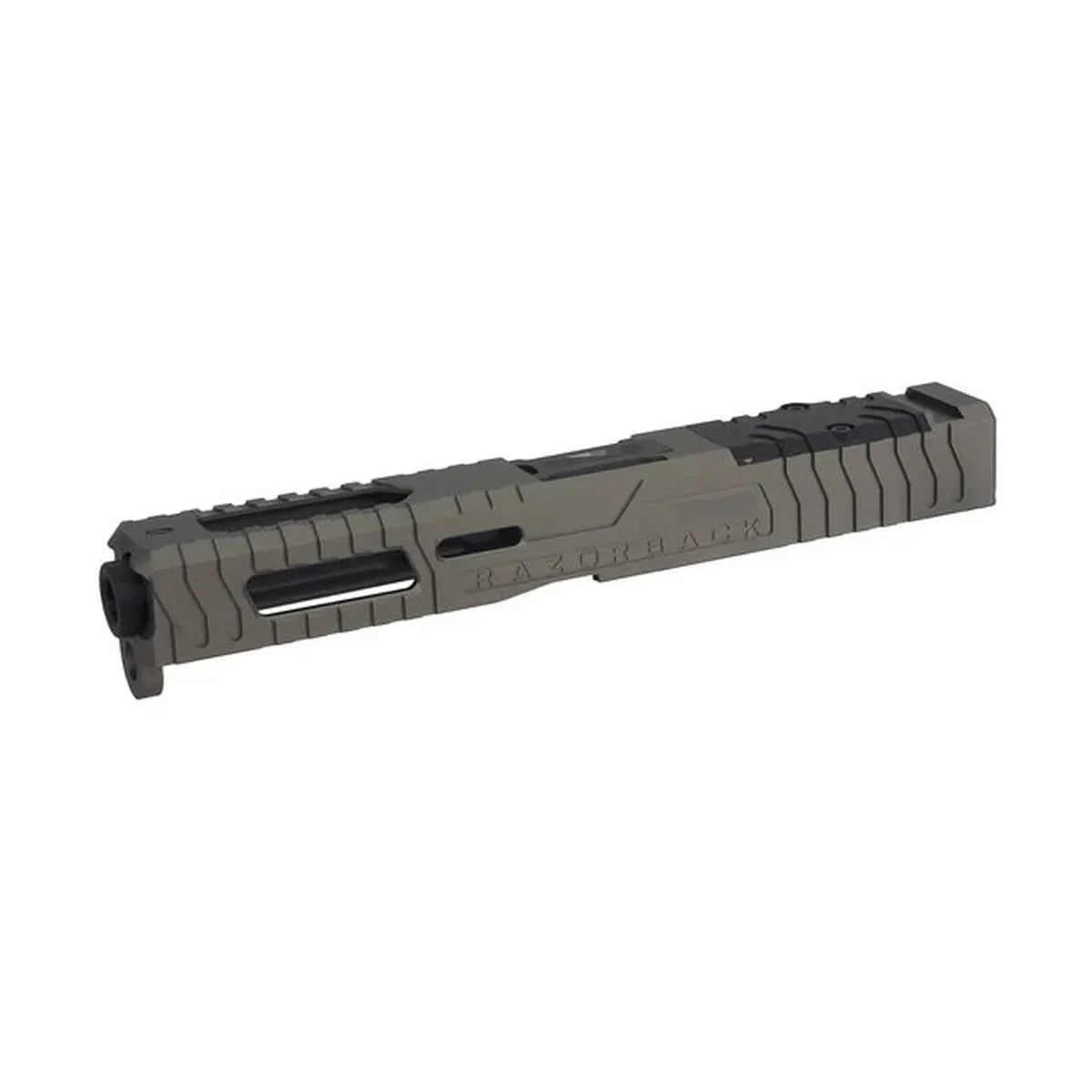 5KU アルミ レイザーバック RMR レディスライド マルイ G17 GBB エアソフトガン用 (JI-102-GY) -グレー-AIRSOFT GOGO エアガン・サバゲー用品通販