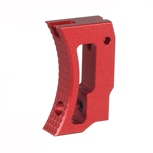 5KU アルミ製ショートカーブ調整可能トリガー（マルイ HI-CAPA GBB用）（GB-639）- 赤-AIRSOFT GOGO エアガン・サバゲー用品通販