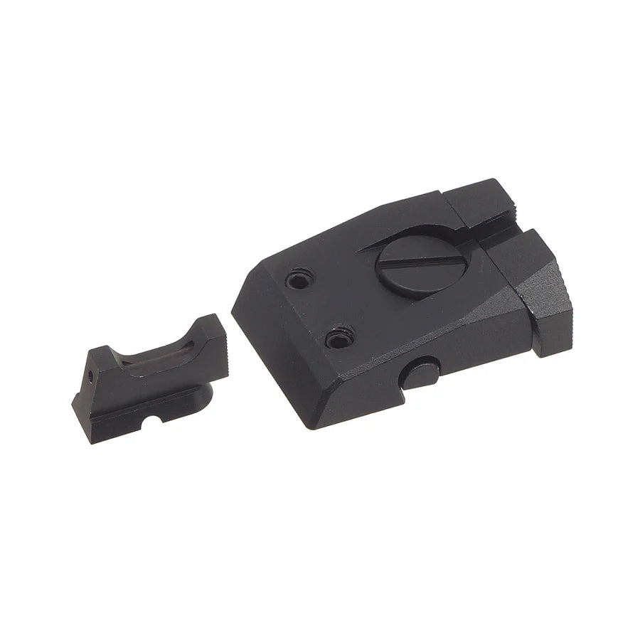 5KU アルミファイバーサイトセット KJW CZ Shadow2 GBB用 (GBSD2013) - ブラック-AIRSOFT GOGO エアガン・サバゲー用品通販