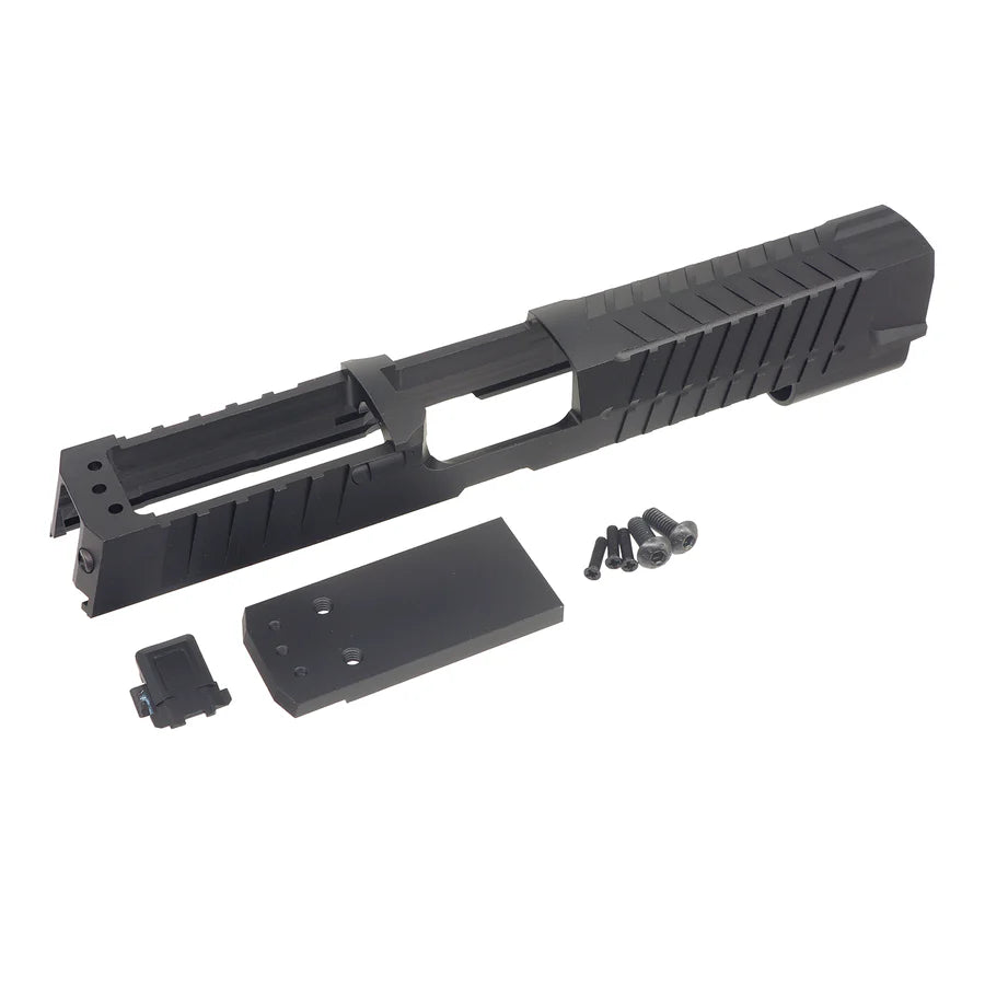 5KU アルミニウム / アルミ MAX 2.0 GBBスライド SIG Air M17 GBB用 （Romex3 アダプターー付き）（GBVM018BK）-AIRSOFT GOGO エアガン・サバゲー用品通販