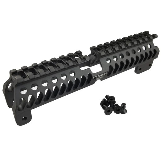5KU B-31 エクストラロングアッパーハンドガード AKエアガン用 (5KU-229) - ブラック-AIRSOFT GOGO エアガン・サバゲー用品通販