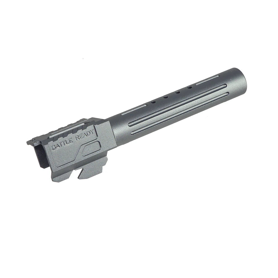5KU BRA マルイ G17 Gen.3 GBB 用アルミバレル (GBTM17003) - グレー-AIRSOFT GOGO エアガン・サバゲー用品通販