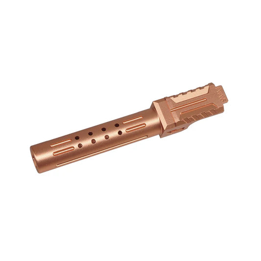 5KU BRA マルイ G19 Gen.3 GBB 用アルミバレル (5KU-GBTM19003) - ブロンズ-AIRSOFT GOGO エアガン・サバゲー用品通販