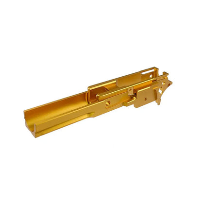 5KU CNC アルミ 3.9 ミドルフレーム タイプ-4 マルイ ハイキャパ エアソフトガン用 (GB-564) - ゴールド-AIRSOFT GOGO エアガン・サバゲー用品通販