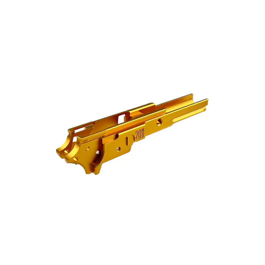 5KU CNC アルミ 3.9 ミドルフレーム タイプ-4 マルイ ハイキャパ エアソフトガン用 (GB-564) - ゴールド-AIRSOFT GOGO エアガン・サバゲー用品通販