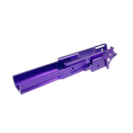 5KU CNC アルミ 3.9 ミドルフレーム タイプ-4 マルイ ハイキャパ エアソフトガン用 (GB-564) - パープル-AIRSOFT GOGO エアガン・サバゲー用品通販