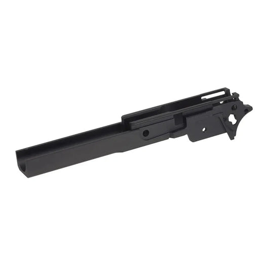 5KU CNC アルミ 4.3 ミドルフレーム タイプ-1 マルイ ハイキャパ エアソフトガン用 (5KU-GB-570) - ブラック-AIRSOFT GOGO エアガン・サバゲー用品通販