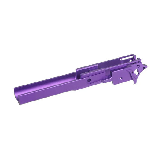 5KU CNC アルミ 4.3 ミドルフレーム タイプ-1 マルイ ハイキャパ エアソフトガン用 (5KU-GB-570) - パープル-AIRSOFT GOGO エアガン・サバゲー用品通販