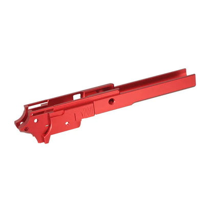 5KU CNC アルミ 4.3 ミドルフレーム タイプ-1 マルイ ハイキャパ エアソフトガン用 (5KU-GB-570) - レッド-AIRSOFT GOGO エアガン・サバゲー用品通販