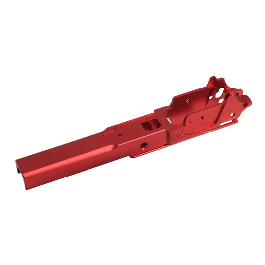 5KU CNC アルミ 4.3 ミドルフレーム タイプ-1 マルイ ハイキャパ エアソフトガン用 (5KU-GB-570) - レッド-AIRSOFT GOGO エアガン・サバゲー用品通販