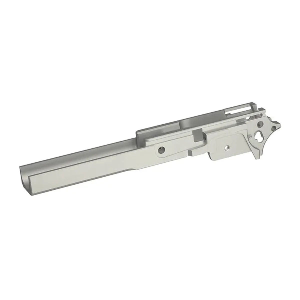 5KU CNC アルミ 4.3 ミドルフレーム タイプ-1 マルイ ハイキャパ エアソフトガン用 (5KU-GB-570) - シルバー-AIRSOFT GOGO エアガン・サバゲー用品通販