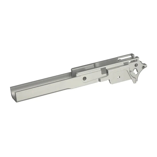 5KU CNC アルミ 4.3 ミドルフレーム タイプ-1 マルイ ハイキャパ エアソフトガン用 (5KU-GB-570) - シルバー-AIRSOFT GOGO エアガン・サバゲー用品通販