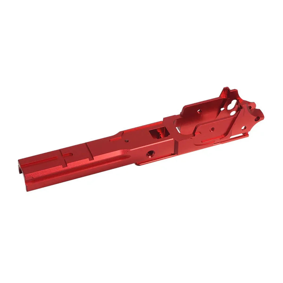 5KU CNC アルミ 4.3 ミドルフレーム タイプ-2 マルイ ハイキャパ エアソフトガン用 (5KU-GB-571) - レッド-AIRSOFT GOGO エアガン・サバゲー用品通販