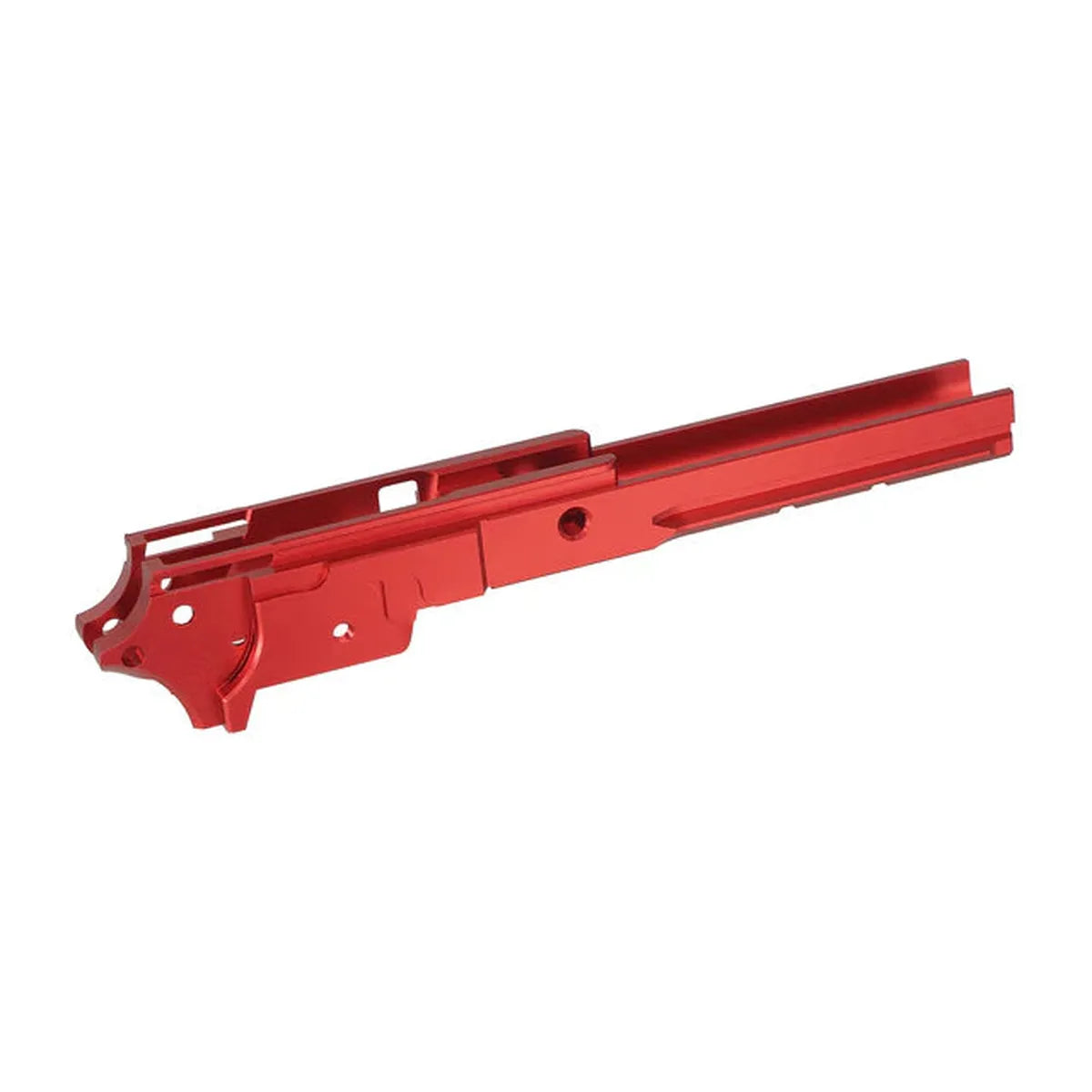 5KU CNC アルミ 4.3 ミドルフレーム タイプ-2 マルイ ハイキャパ エアソフトガン用 (5KU-GB-571) - レッド-AIRSOFT GOGO エアガン・サバゲー用品通販