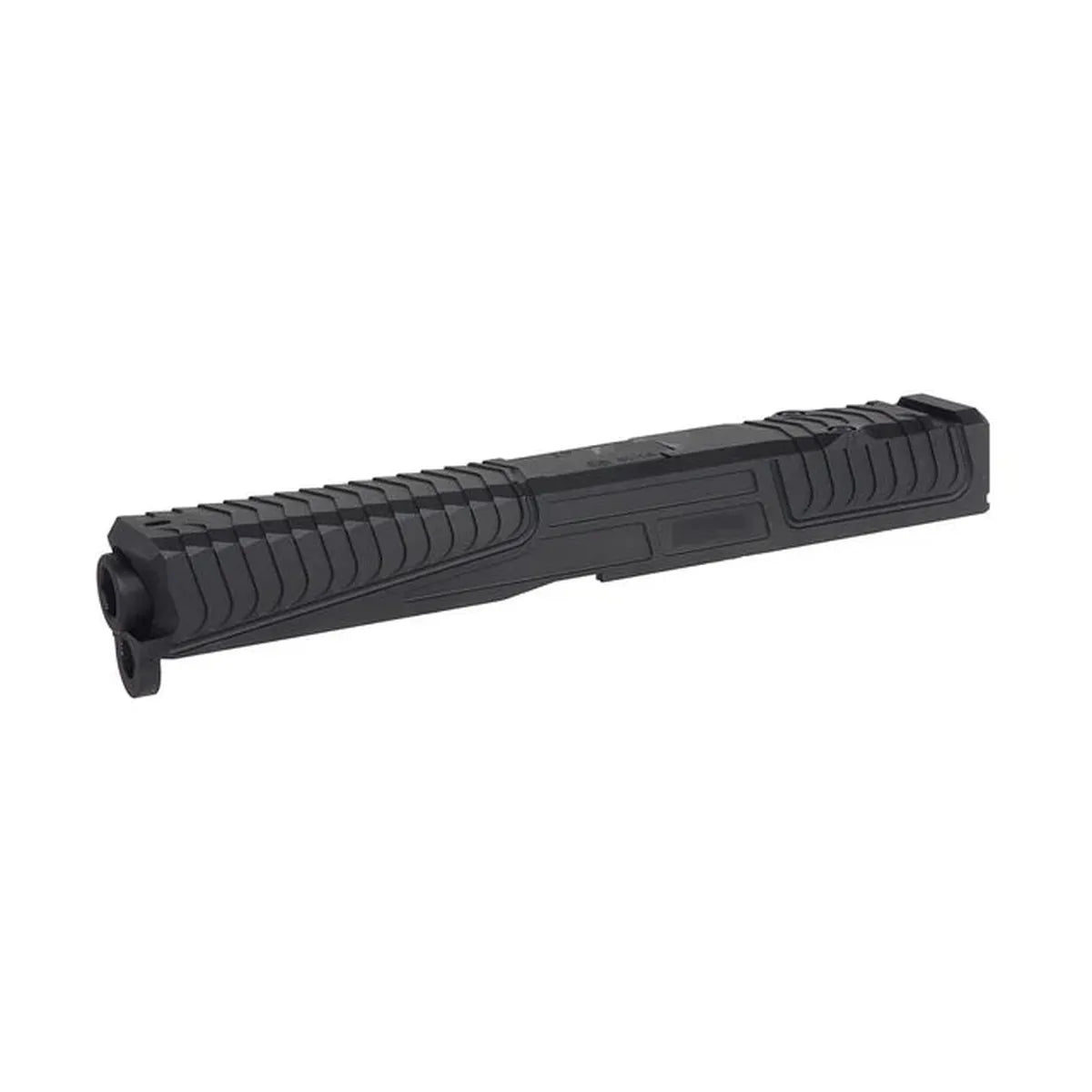 5KU CNC アルミ オーバーバイト スタイル スライド マルイ G17 GBB エアソフトガン用 (5KU-JI-099) - ブラック-AIRSOFT GOGO エアガン・サバゲー用品通販
