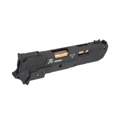 5KU CNC アルミ Pit Viper キット マルイ ハイキャパ GBB エアソフトガン用 (5KU-GB-575) - ブラック-AIRSOFT GOGO エアガン・サバゲー用品通販