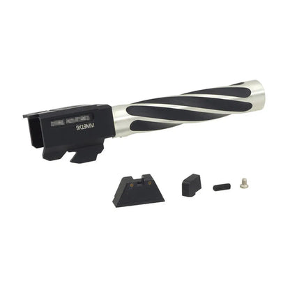 5KU CNC アルミ RMR レディスライド マルイ G17 GBB ピストル用 (JI-095) - ブラック-AIRSOFT GOGO エアガン・サバゲー用品通販