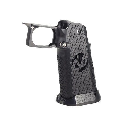 5KU CNC アルミグリップ タイプ3 マルイ ハイキャパ GBB エアソフトガン用 - ブラック-AIRSOFT GOGO エアガン・サバゲー用品通販