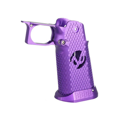 5KU CNC アルミグリップ タイプ3 マルイ ハイキャパ GBB エアソフトガン用 - パープル-AIRSOFT GOGO エアガン・サバゲー用品通販