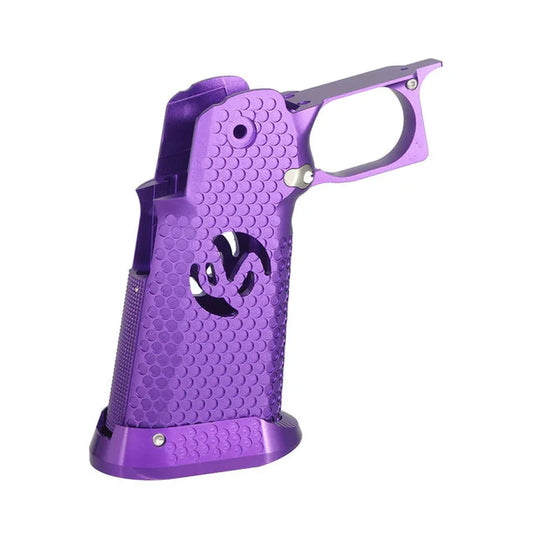 5KU CNC アルミグリップ タイプ3 マルイ ハイキャパ GBB エアソフトガン用 - パープル-AIRSOFT GOGO エアガン・サバゲー用品通販