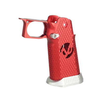 5KU CNC アルミグリップ タイプ3 マルイ ハイキャパ GBB エアソフトガン用 - レッド-AIRSOFT GOGO エアガン・サバゲー用品通販