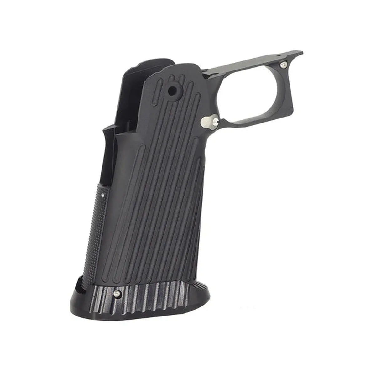 5KU CNC アルミグリップ タイプ.2 マルイ ハイキャパ GBB エアソフトガン用 (5KU-GB-490) -ブラック-AIRSOFT GOGO エアガン・サバゲー用品通販