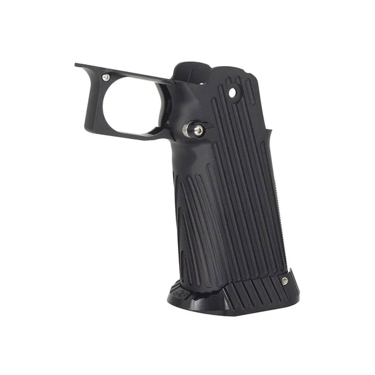 5KU CNC アルミグリップ タイプ.2 マルイ ハイキャパ GBB エアソフトガン用 (5KU-GB-490) -ブラック-AIRSOFT GOGO エアガン・サバゲー用品通販