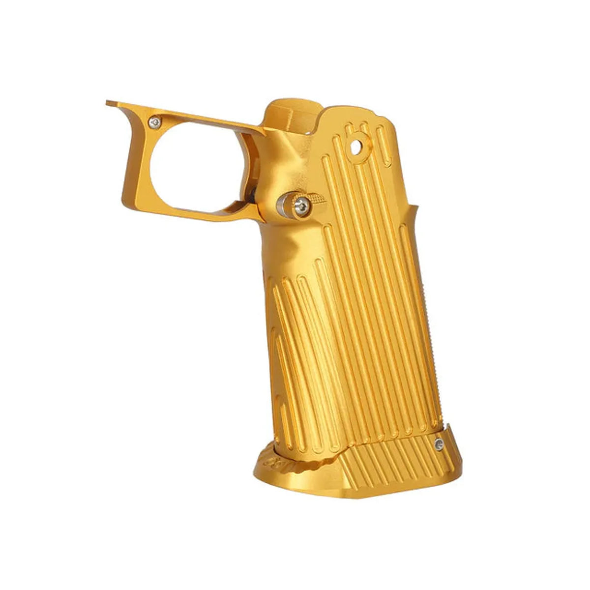 5KU CNC アルミグリップ タイプ.2 マルイ ハイキャパ GBB エアソフトガン用 (5KU-GB-490) -ゴールド-AIRSOFT GOGO エアガン・サバゲー用品通販